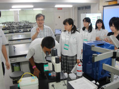 実験の様子:オープンセミナー2010