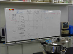 実験の様子：オープンセミナー2012