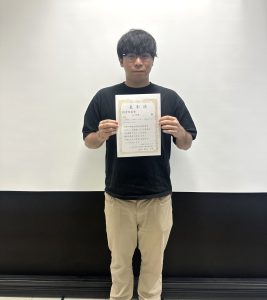 大学院創成科学研究科(工学系)国土・環境デザイン系分野福丸大智助教が、環境水理部会研究集会2026 in淡路島にて、優秀発表賞を受賞しました