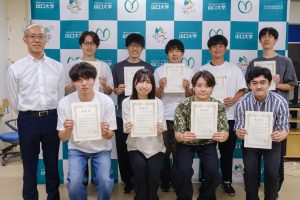 第78回土木学会中国支部研究発表会で9名が若手優秀発表者賞を受賞！