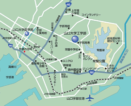 常盤キャンパス周辺地図