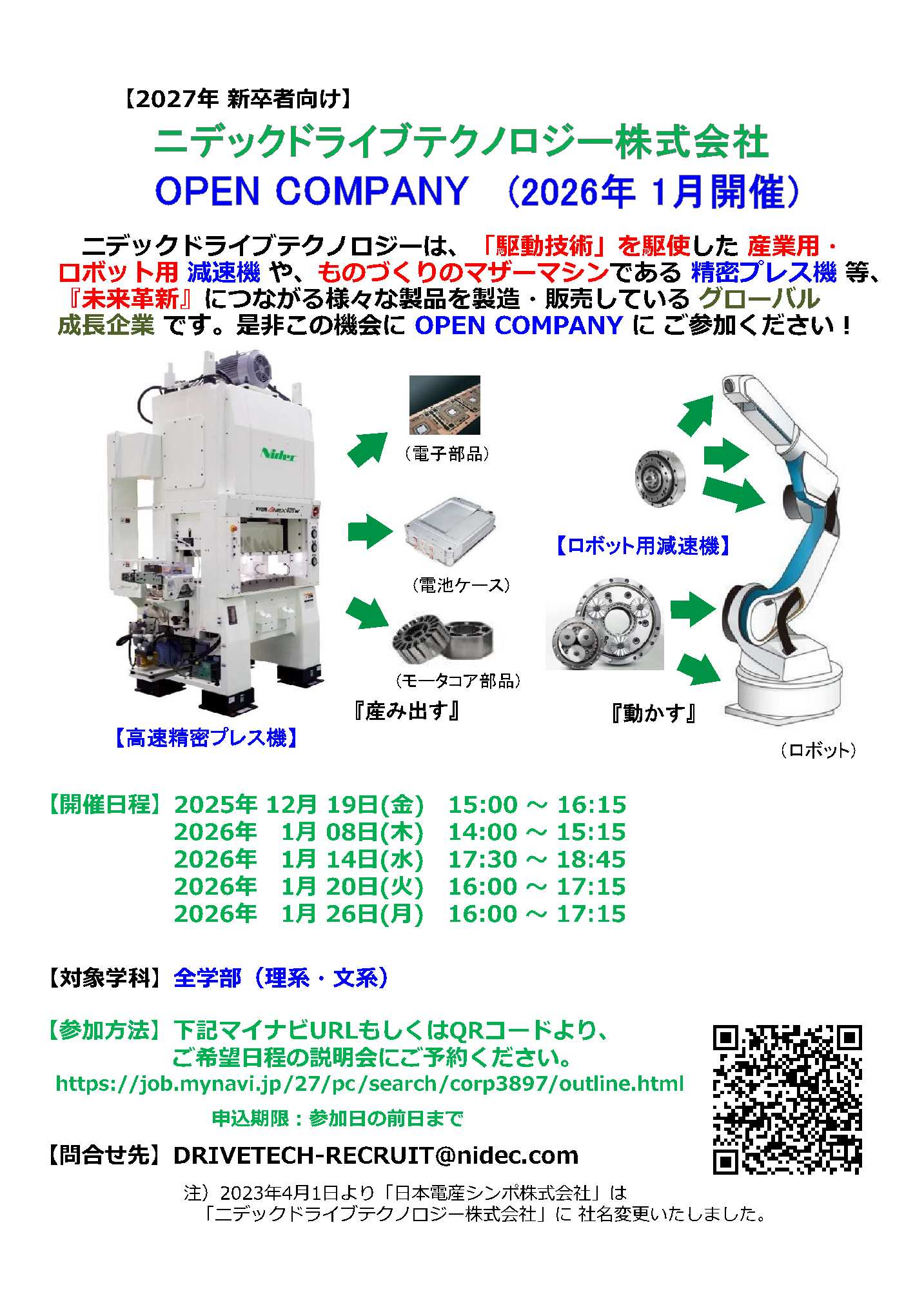 ニデックドライブテクノロジー（株）