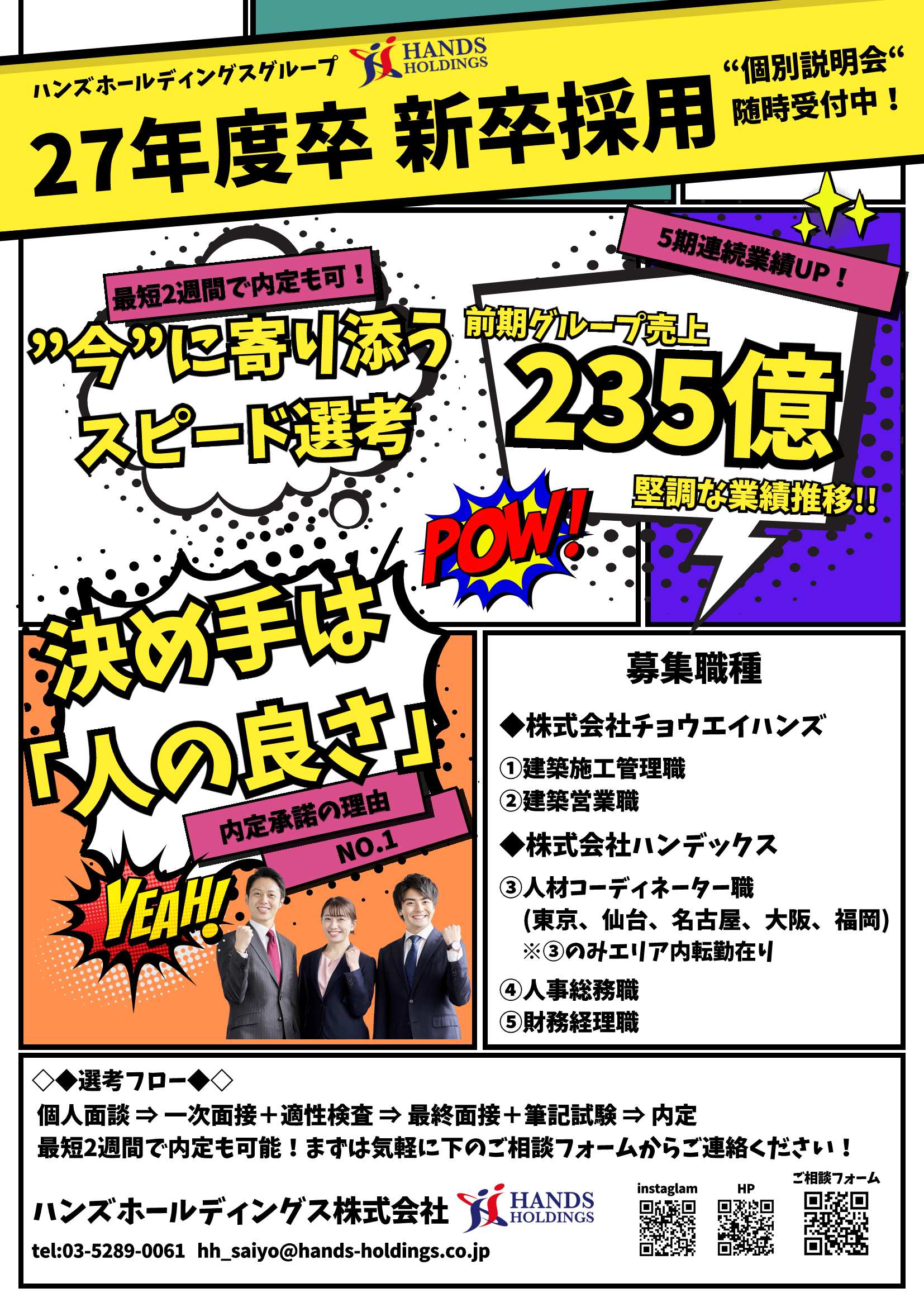 27卒ハンズホールディングス