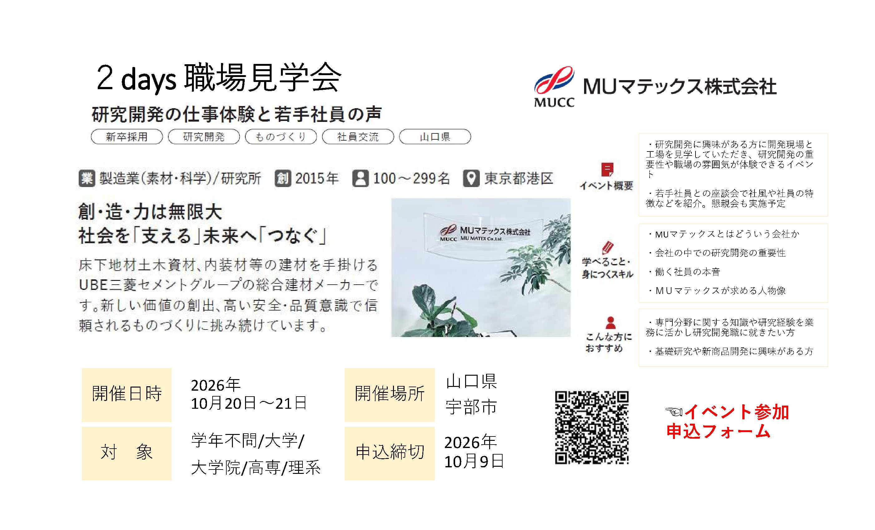 ＭＵマテックス（株）10/9