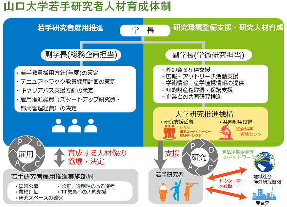 �R����w��茤���Ґl�ވ琬�̐��̐}